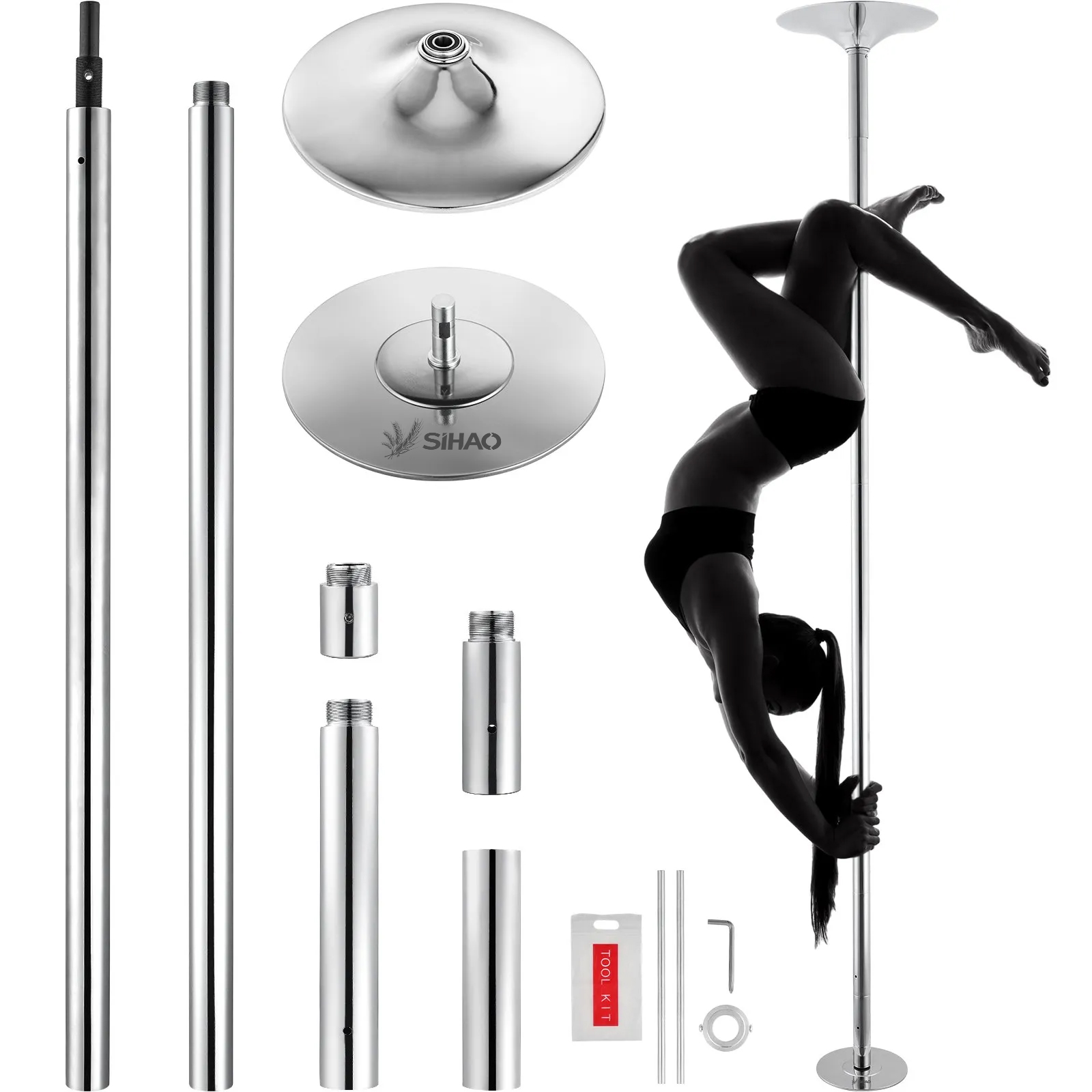 SIHAO draagbare danspaal met v - Home Gym Routine recensie en prijs